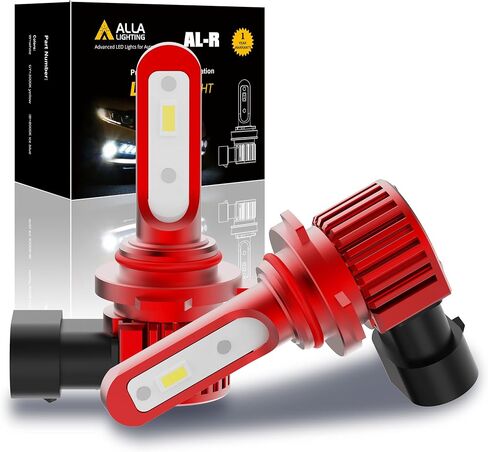 Alla Lighting 5200lm 9145 H10 LED Fog Lights Bulbs, 6000K Xenon White Extreme Super Bright 9140 9155 9040 12V LEDs Replacement, AL-R Version in Saudi Arabia