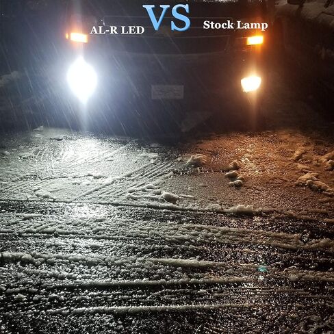 Alla Lighting 5200lm 9145 H10 LED Fog Lights Bulbs, 6000K Xenon White Extreme Super Bright 9140 9155 9040 12V LEDs Replacement, AL-R Version in Saudi Arabia