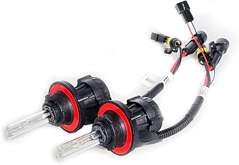لمبات H13 9008 Bi-Xenon HID بقدرة 35 وات، استبدال لمبة المصباح الأمامي المزدوج Hi/Lo، 8000K أزرق ثلجي، حزمة من 2 in Kuwait