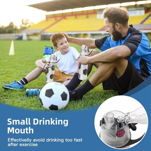 Insulated Sports Water Bottle with Spray Mist and Sip Kids Cool Misting Soccer Water Bottles School for Boys Girls Gym Cycling Climbing 20 OZ, Leak Proof Squeeze Cold Waterbottle in Saudi Arabia