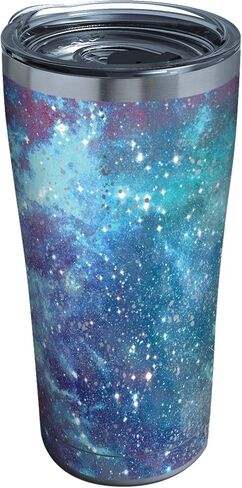 Tervis Purple Galaxy Made in USA Double Walled Insulated Tumbler Travel Cup Keeps Drinks Cold & Hot, 16oz, Classic in Saudi Arabia