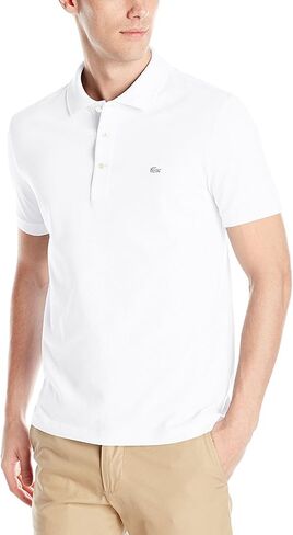قميص بولو رجالي بأكمام قصيرة وقصة ضيقة من بيتي كروك بيكيه من Lacoste in Saudi Arabia
