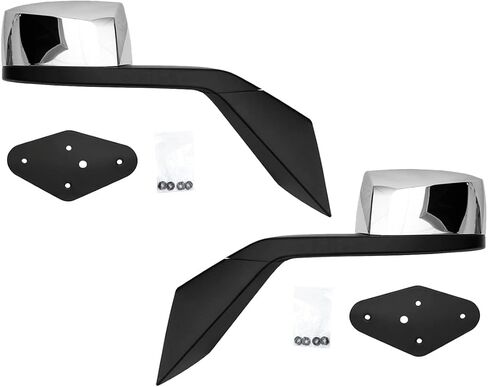 Chrome Hood Mirrors Truck Assembly Right and left Side Replacement Hood Mirrors Assembly Fit for Volvo VNL 2004-2014 (A Pair) in Saudi Arabia