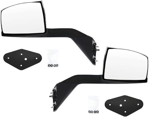 Chrome Hood Mirrors Truck Assembly Right and left Side Replacement Hood Mirrors Assembly Fit for Volvo VNL 2004-2014 (A Pair) in Saudi Arabia