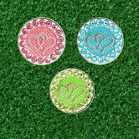Golf Ball Markers Crystal Ball Markers Pack of 3 in Saudi Arabia
