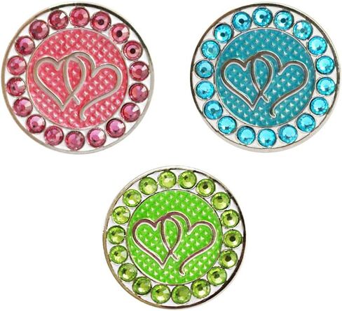 Golf Ball Markers Crystal Ball Markers Pack of 3 in Saudi Arabia