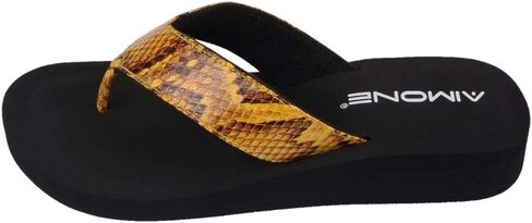 AIMONE Flat Wedge Sandles Womens Summer Dressy Shoes Stylish Flip Flop Thongs in Kuwait