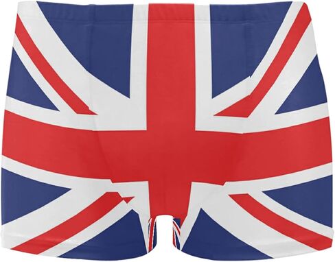 Mens Swimming Boxer Briefs American Flag Quick Dry Athletic Swimsuit in Saudi Arabia