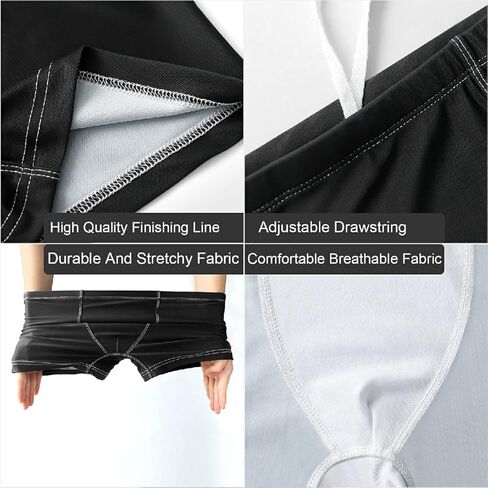 Mens Swimming Boxer Briefs American Flag Quick Dry Athletic Swimsuit in Saudi Arabia