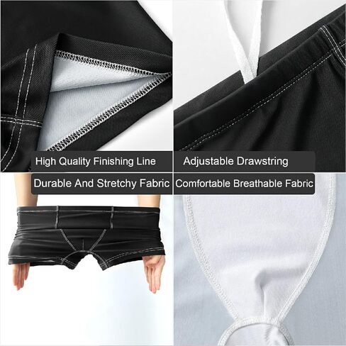Mens Swimming Boxer Briefs American Flag Quick Dry Athletic Swimsuit in Saudi Arabia