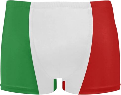Mens Swimming Boxer Briefs American Flag Quick Dry Athletic Swimsuit in Saudi Arabia