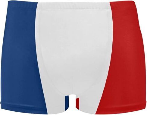 Mens Swimming Boxer Briefs American Flag Quick Dry Athletic Swimsuit in Saudi Arabia