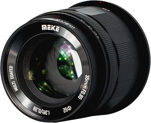 Meike 35mm f0.95 APS-C فتحة كبيرة عدسة زاوية واسعة عدسة تركيز يدوية لكاميرات Nikon Z-Mount Mirroless Z50 50 Z30 Zfc ومتوافقة مع Z5 Z6 Z7 على وضع APS-C in Saudi Arabia