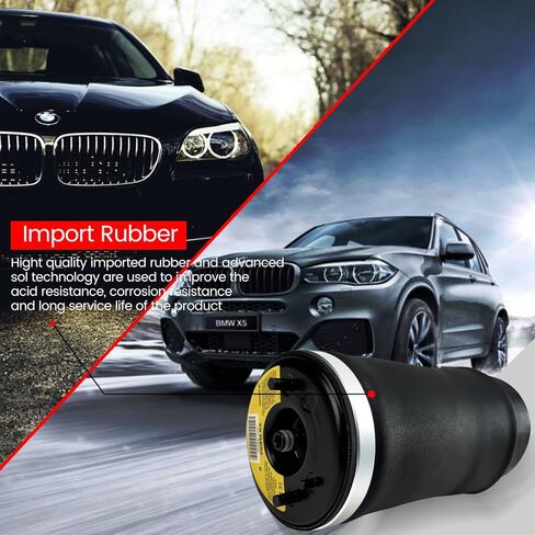 حقيبة زنبركية للتعليق الهوائي الخلفي الأيسر من Vigor متوافقة مع سيارة BMW X5 E53 2000-2006، رقم OEM 37126750355 in Kuwait