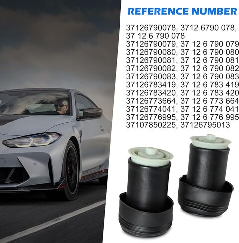 Rear Air Suspension Spring Bags Suitable for X5 X6 E70 E71 E72 2007-2012 Replace# 37126790078 37126790080 Right Left Rear Air Suspension Springs in Saudi Arabia