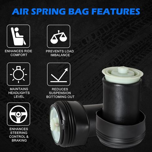 Rear Air Suspension Spring Bags Suitable for X5 X6 E70 E71 E72 2007-2012 Replace# 37126790078 37126790080 Right Left Rear Air Suspension Springs in Saudi Arabia