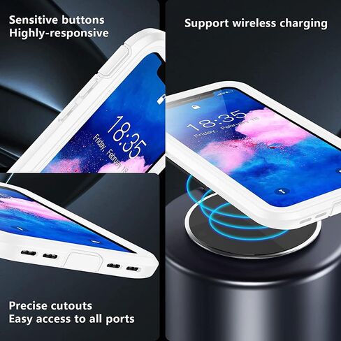 for iPhone X Case,for iPhone Xs Case, Built-in Screen Protector Full Body Protection Heavy Duty Shockproof Rugged Cover Skin for iPhone X/Xs 5.8inch (Black/Clear) in Saudi Arabia