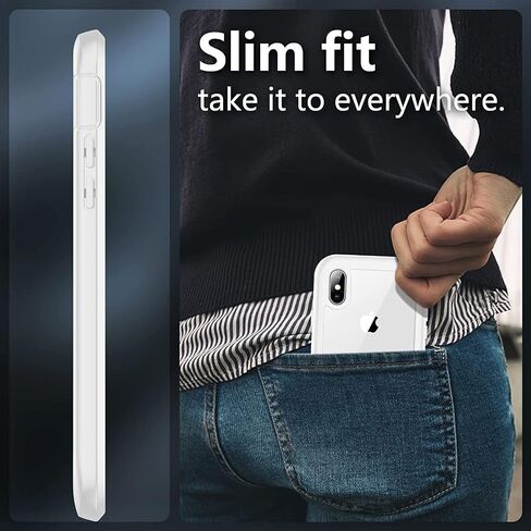 for iPhone X Case,for iPhone Xs Case, Built-in Screen Protector Full Body Protection Heavy Duty Shockproof Rugged Cover Skin for iPhone X/Xs 5.8inch (Black/Clear) in Saudi Arabia