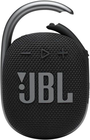 JBL Clip 4 - مكبر صوت بلوتوث محمول مع بطارية مدمجة، IP67 مقاوم للماء والغبار، حجم صغير وصوت رائع. - أسود in Kuwait