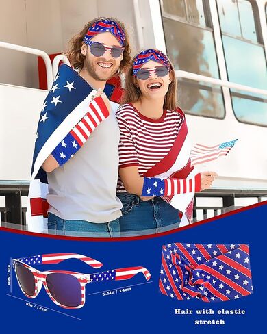 4th of July American Flag Costume Cape American Flag Patriotic Independence Day Halloween Party Patriotic Accessories in Kuwait