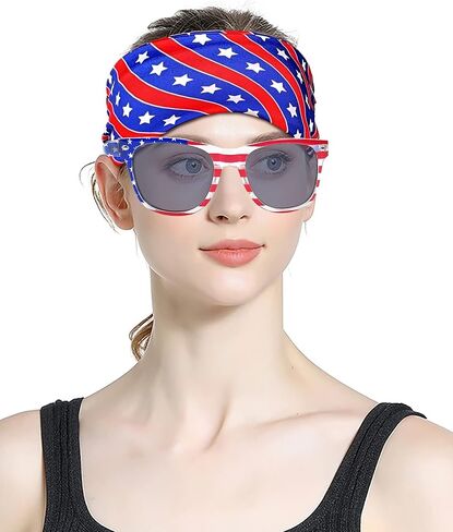 4th of July American Flag Costume Cape American Flag Patriotic Independence Day Halloween Party Patriotic Accessories in Kuwait