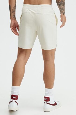 Fabletics Men's The Fundamental Short (Lined), Workout, Running, Training, Gym, Yoga, Ultra Lightweight, Athletic, 5" Inseam, L, Bone in Saudi Arabia