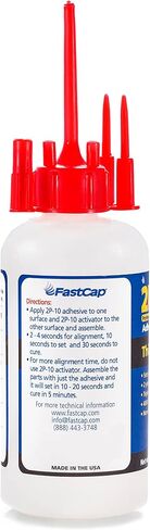 FastCap 2P-10 - غراء متوسط ​​- عالي الأداء - CA (لاصق سيانوأكريليت) -10 أونصة/283 جم. مثالية لمشاريع الأغراض العامة. لاصق من جزأين. يُباع المنشط بشكل منفصل (زجاجة واحدة) in Saudi Arabia