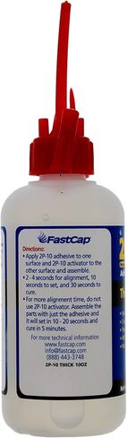 FastCap 2P-10 - غراء متوسط ​​- عالي الأداء - CA (لاصق سيانوأكريليت) -10 أونصة/283 جم. مثالية لمشاريع الأغراض العامة. لاصق من جزأين. يُباع المنشط بشكل منفصل (زجاجة واحدة) in Saudi Arabia