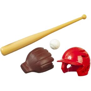 Melody Jane Dollhouse American Baseball Helmet Bat Glove & Ball Games Sport Accessory