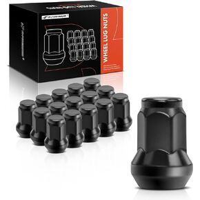 A-Premium 16-PC 3/8"-24 Wheel Lug Nuts Compatible with Polaris ATV Models 1985-2023 - RZR 4 XP 900, Ranger Crew 570, Sportsman 450, Trail Boss 330, Xplorer 300, Magnum, Scrambler & More, Front & Rear