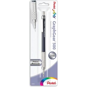 Pentel Arts GraphGear 500 Premium Drafting Pencil, 0.7mm, Blue Barrel, 1-Pack (PG527CPABP)