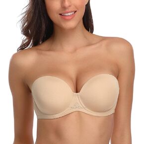 HACI Full Coverage Strapless Bra for Large Bust Contour Underwire Plus Size Convertible Multiway in Kuwait