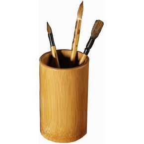 Bamboo Wood Pen Holder Stand for Desk Table Pencil Organizer Multi Purpose Use Pencil Ciup Pot Desk Storage in Saudi Arabia