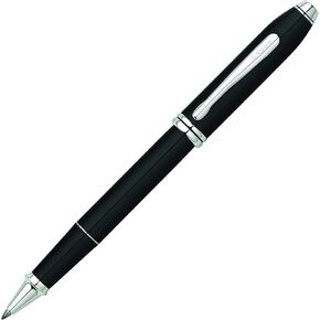 Cross Townsend Refillable Rollerball Pen, 23 Carat Gold-Plated Appointments, Includes Luxury Gift Box - Black Lacquer in Saudi Arabia