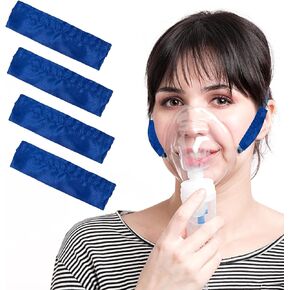 4 Pack CPAP Strap Covers, CPAP Headgear Strap Covers, Universal Satin CPAP Face Cushion Strap Pads Compatible with Full CPAP Mask, Reusable CPAP Mask Cushions for Reduce Red Marks, CPAP Supplies