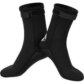 Oumers Neoprene Socks, 3MM Diving Wetsuits Sock for Water Sports, Thermal Beach Sock Anti Slip Socks for Men Women Teenager