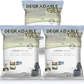 Wenge Urine Super Absorbent, Solidifier - 150 Pack Pre Pee Powder for Toilet, Eco Absorbent Gel Liquid Waste Gelling and Deodorizing Powder, Poo Urine Powder for Camping Outdoor Hiking