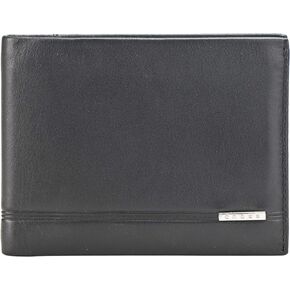 Cross Mens Leather Bifold Wallet with Removable Credit Card Case (Black)