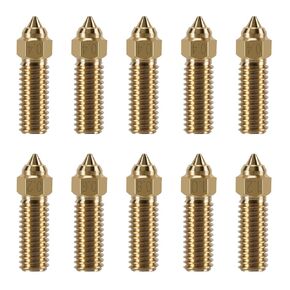 6PCS 3D Printer Extruder Hardened Steel Nozzles Kit for Creality K1/K1 Max/Ender 3 V3 KE, Packed High Temperature and Wear Resistance 1PC 0.2mm/0.4mm/0.6mm/0.8mm/1.0mm/1.2mm Hardened Steel Nozzle