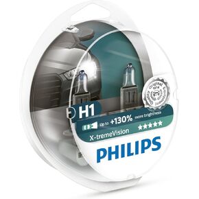 Philips X-treme Vision up to 130% Headlight Bulbs H1 55W