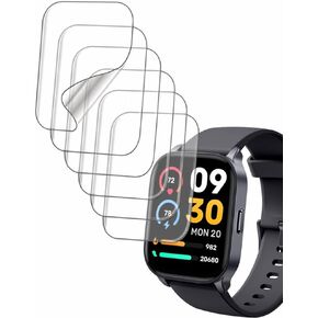 Soft Screen Protector Compatible with TOOBUR 2.01" IDW17 Smart Watch, TPU, 6-pack, Full Coverage, Bubble Self-healing