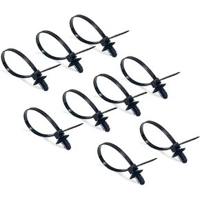 روابط تثبيت بسحاب للتثبيت بالدفع، 50 قطعة من ربطات الكابلات البلاستيكية، غلاف سلكي بطول 6.7 بوصة، روابط كابلات مثبتة بفتحة للدفع in Kuwait