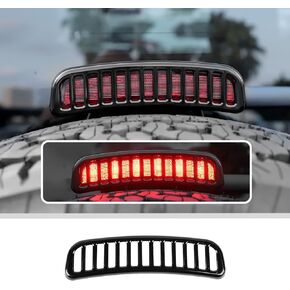JWWY High-Mount Brake Light Decoration Protection Cover Trim for Compatible with 2021-2024+ Ford Bronco Exterior Accessories Black