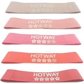 Resistance Band Set - Non Slip Fabric Exercise Bands to Workout Glutes, Thighs & Legs - 5 Levels Booty Squat Bands Loop for Men/Women