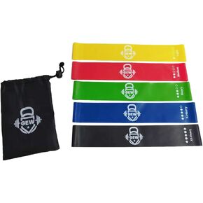 أربطة تمرين بحلقة مقاومة من GEW مع دليل تعليمات وحقيبة حمل، مجموعة من 5 قطع in Kuwait