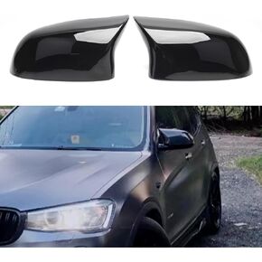 F25 Mirror Cover, ABS Gloss Black Mirror Cover for BMW X3 Series F25 LCI F26 F15 F16