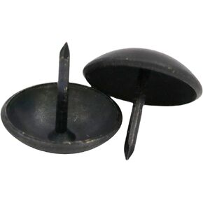Round Large-Headed Nail 19mm Diameter Head Color Black Pack of 40