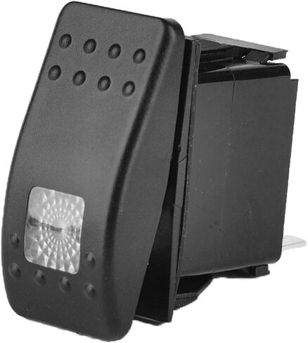 ESUPPORT 12 فولت 20A 3Pin مقاوم للماء سيارة قارب الطرق الوعرة البحرية إضاءة LED زرقاء زر الضغط الروك تبديل التبديل in Kuwait