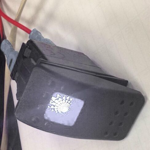 ESUPPORT 12 فولت 20A 3Pin مقاوم للماء سيارة قارب الطرق الوعرة البحرية إضاءة LED زرقاء زر الضغط الروك تبديل التبديل in Kuwait