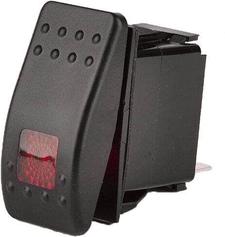 ESUPPORT 12 فولت 20A 3Pin مقاوم للماء سيارة قارب الطرق الوعرة البحرية إضاءة LED زرقاء زر الضغط الروك تبديل التبديل in Kuwait
